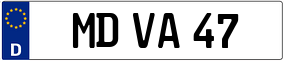 Trailer License Plate